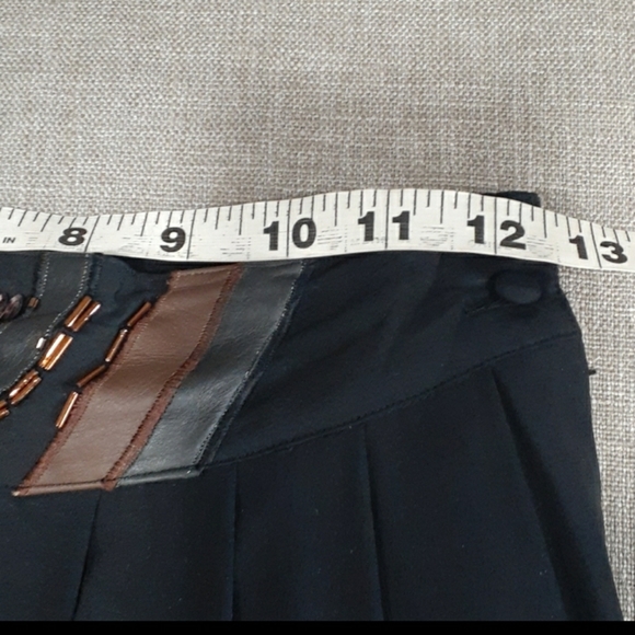 Vtg.Cedars black 100% silk skirt  size 6 - Picture 8 of 14